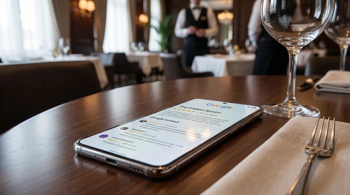 Avis Google et réputation en ligne pour restaurant
